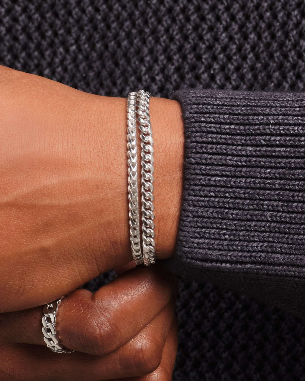Cuban + Franco Bracelet Stack