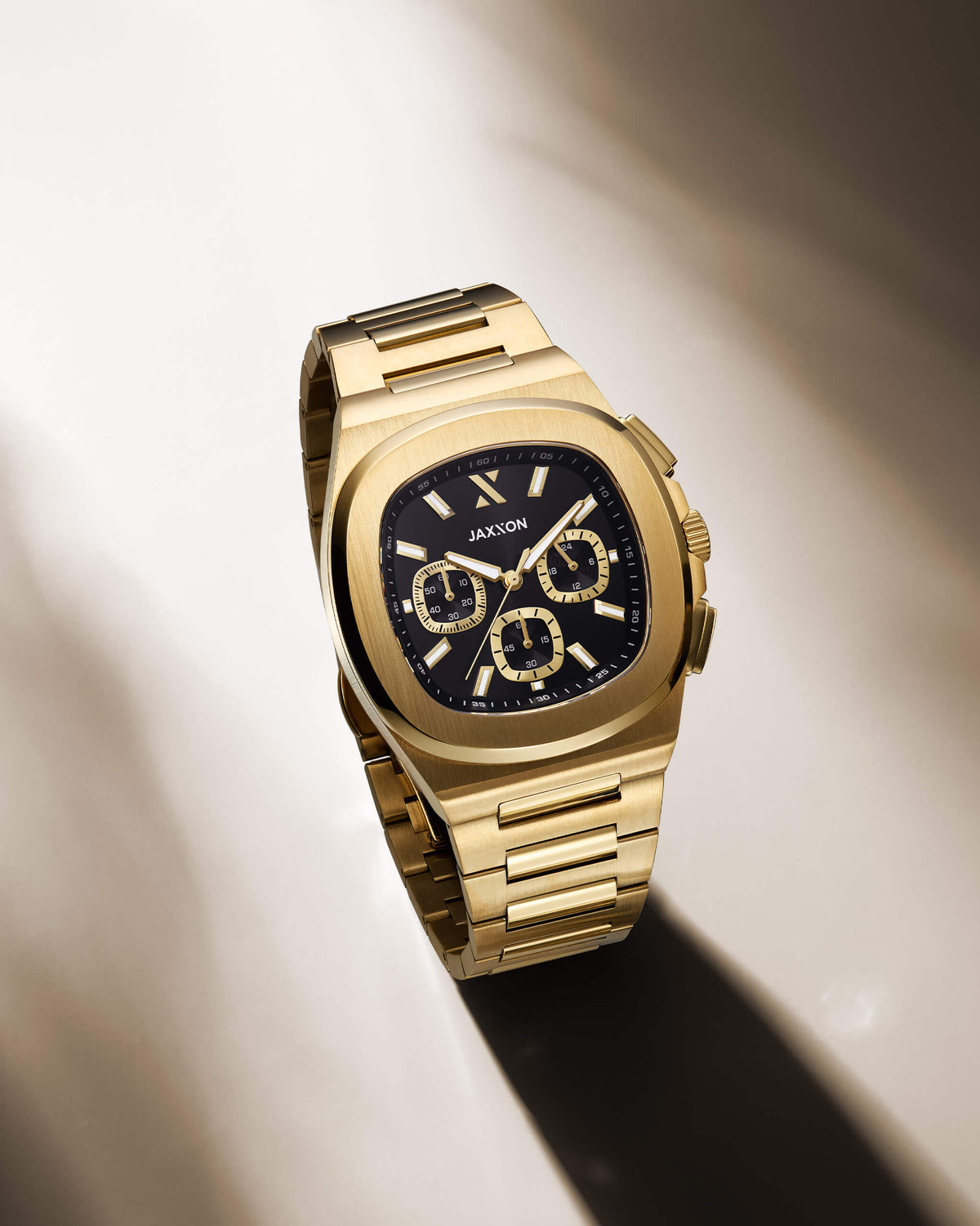 JX1 Chronograph Watch + Cuban Link Chain 8mm