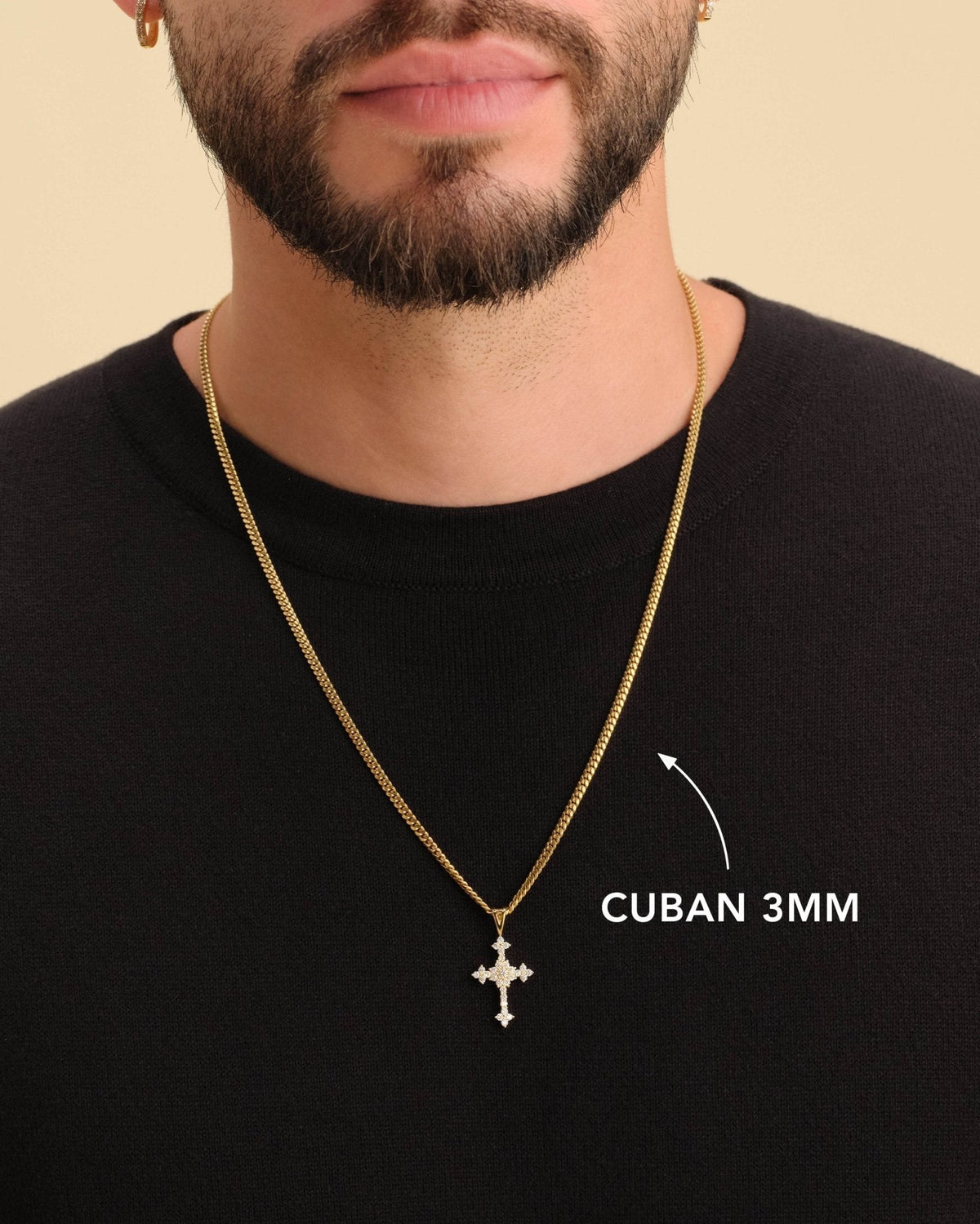 Pavé Cross Pendant