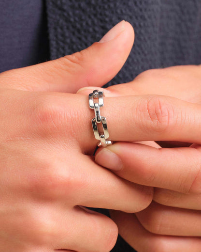 Paperclip Ring Silver