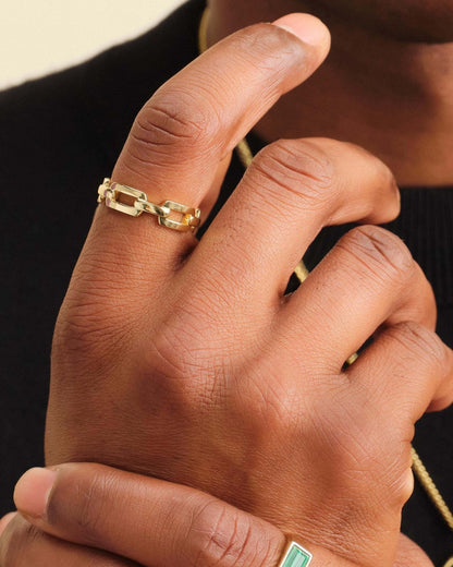 Paperclip Ring Gold