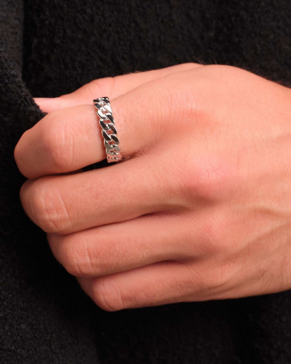 Cuban Link Ring Silver