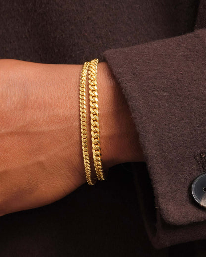 Cuban Link Bracelet Stack