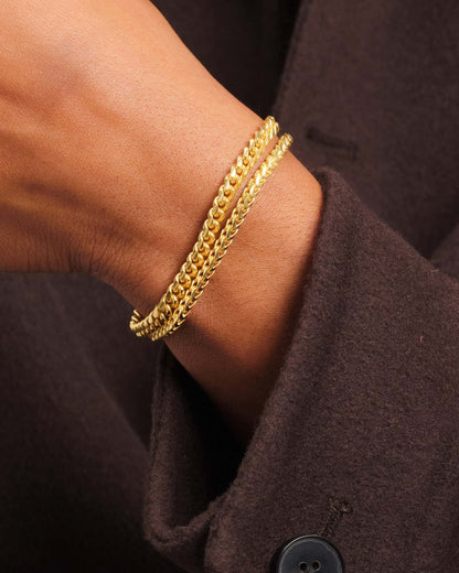 Cuban + Franco Bracelet Stack