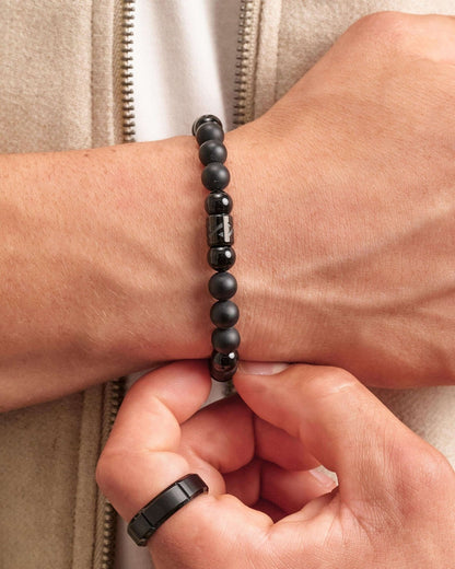 Hidden Hills Beaded Bracelet Black