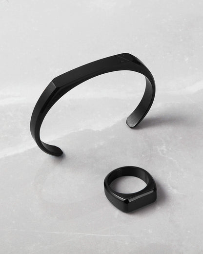 Ace Cuff Bracelet - Black