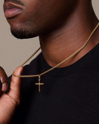 Architectural Cross Pendant
