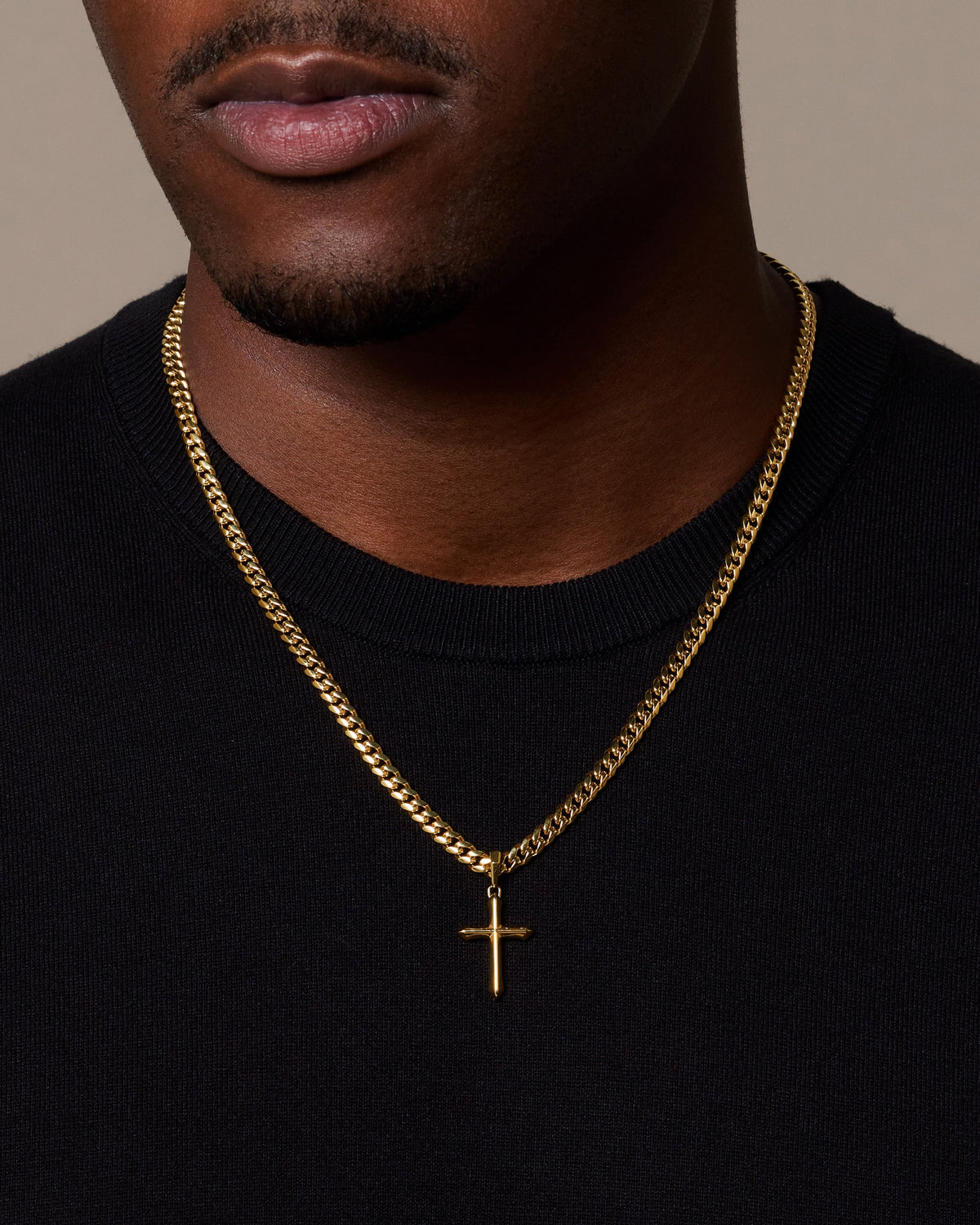 Architectural Cross Pendant