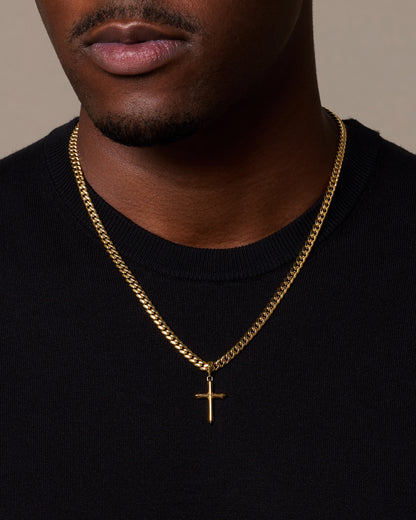 Architectural Cross Pendant