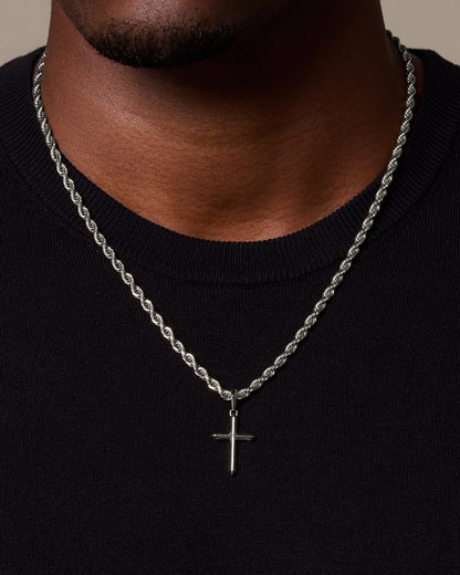 Architectural Cross Pendant