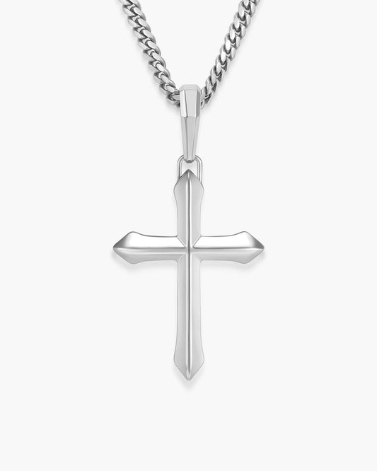 Architectural Cross Pendant