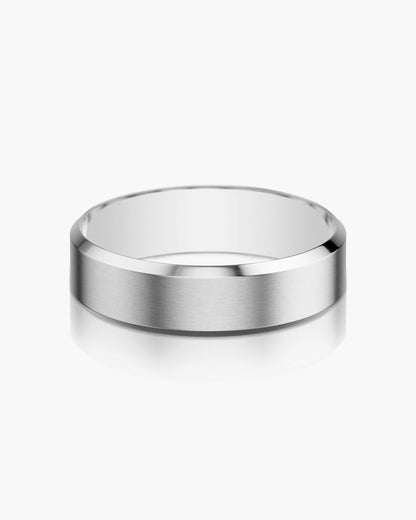 Brushed Beveled Edge Band 7mm