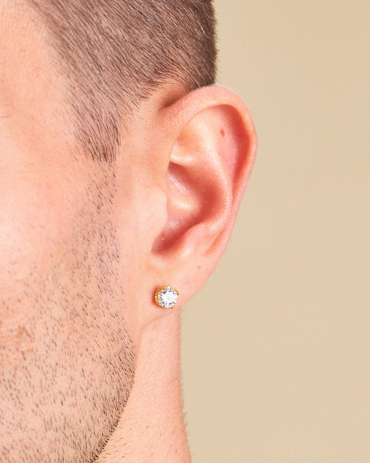 Classic Round Stud Earrings 5mm