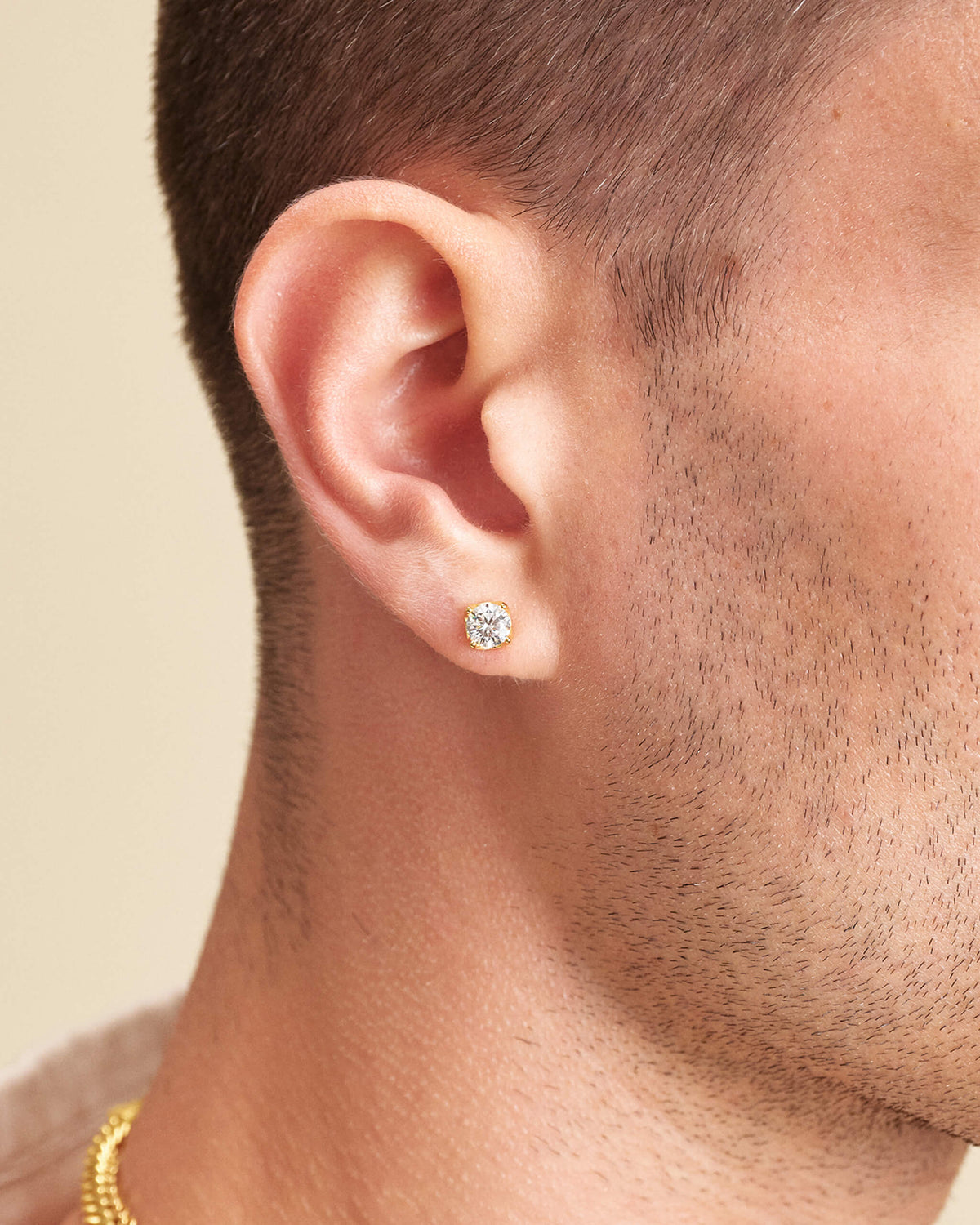 Classic Round Stud Earrings 5mm