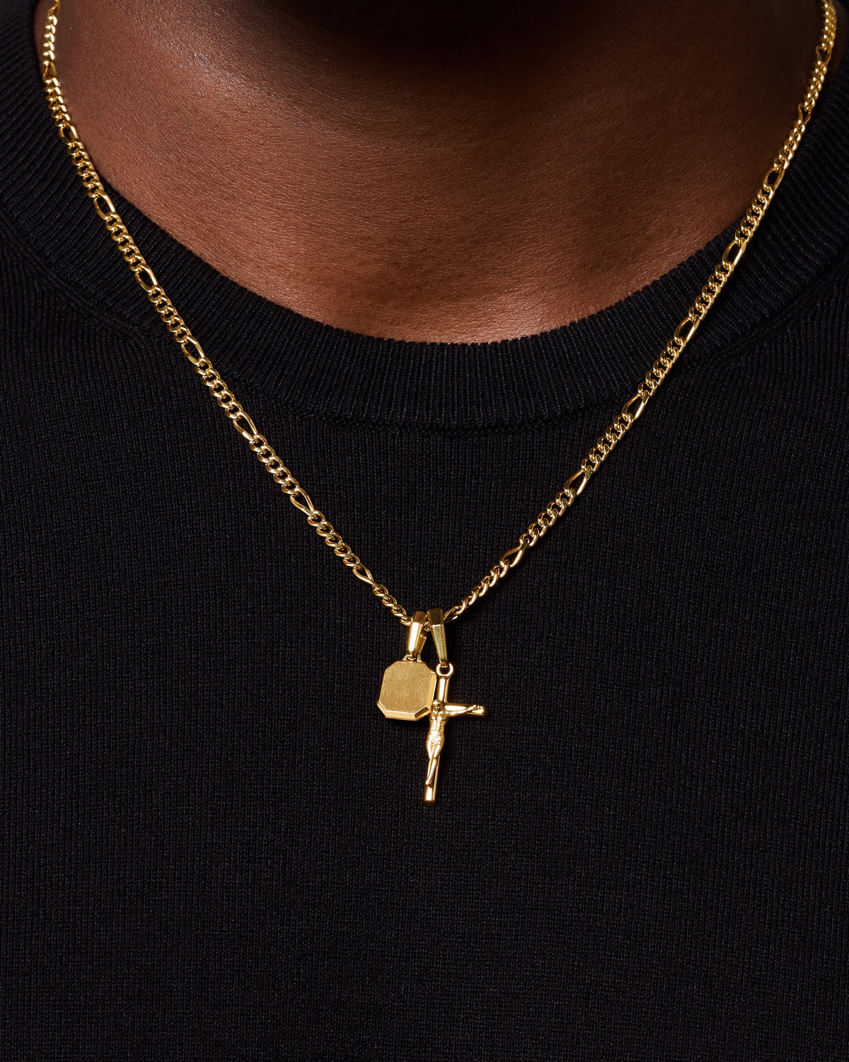 Crucifix Pendant Stack