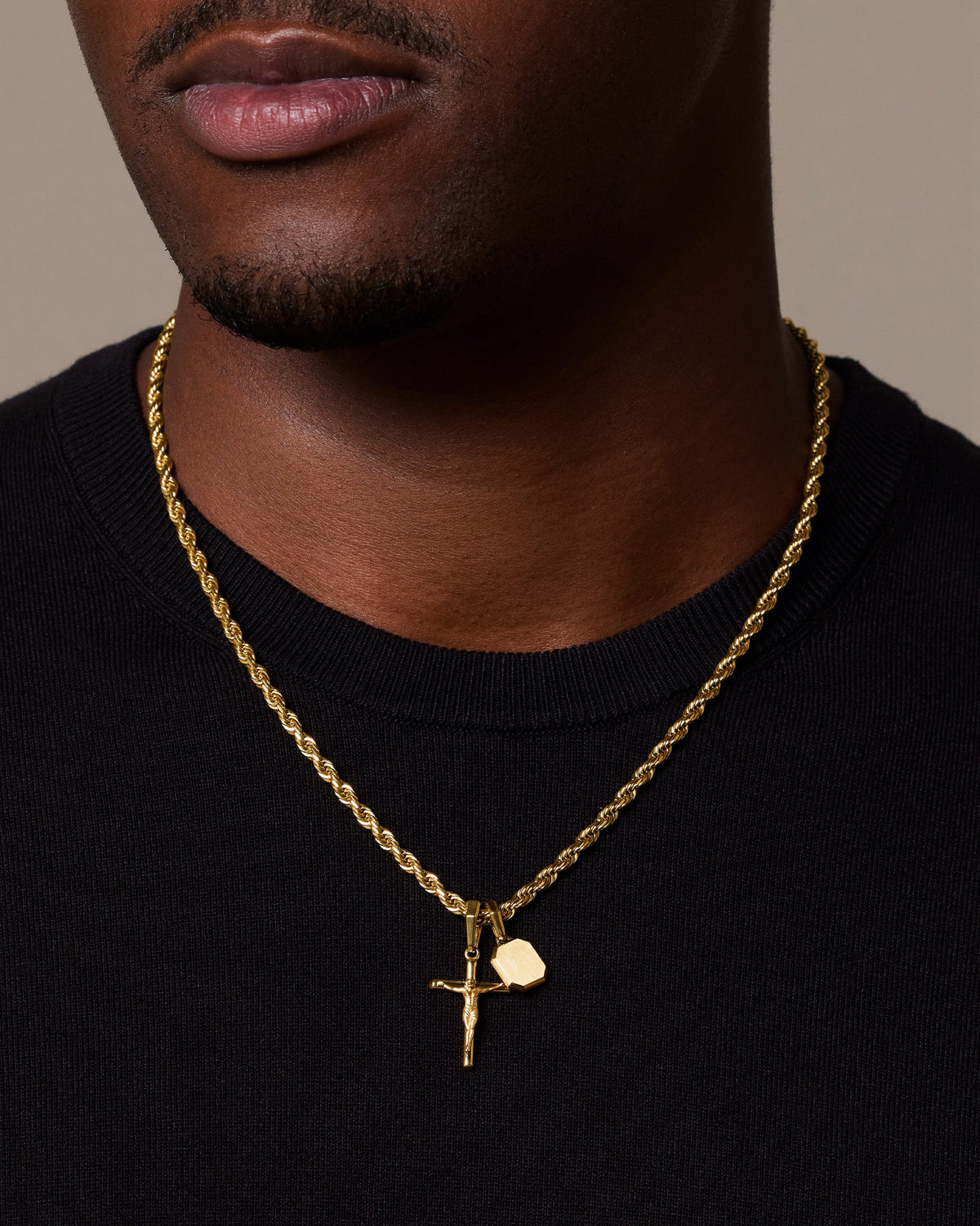 Crucifix Pendant Stack