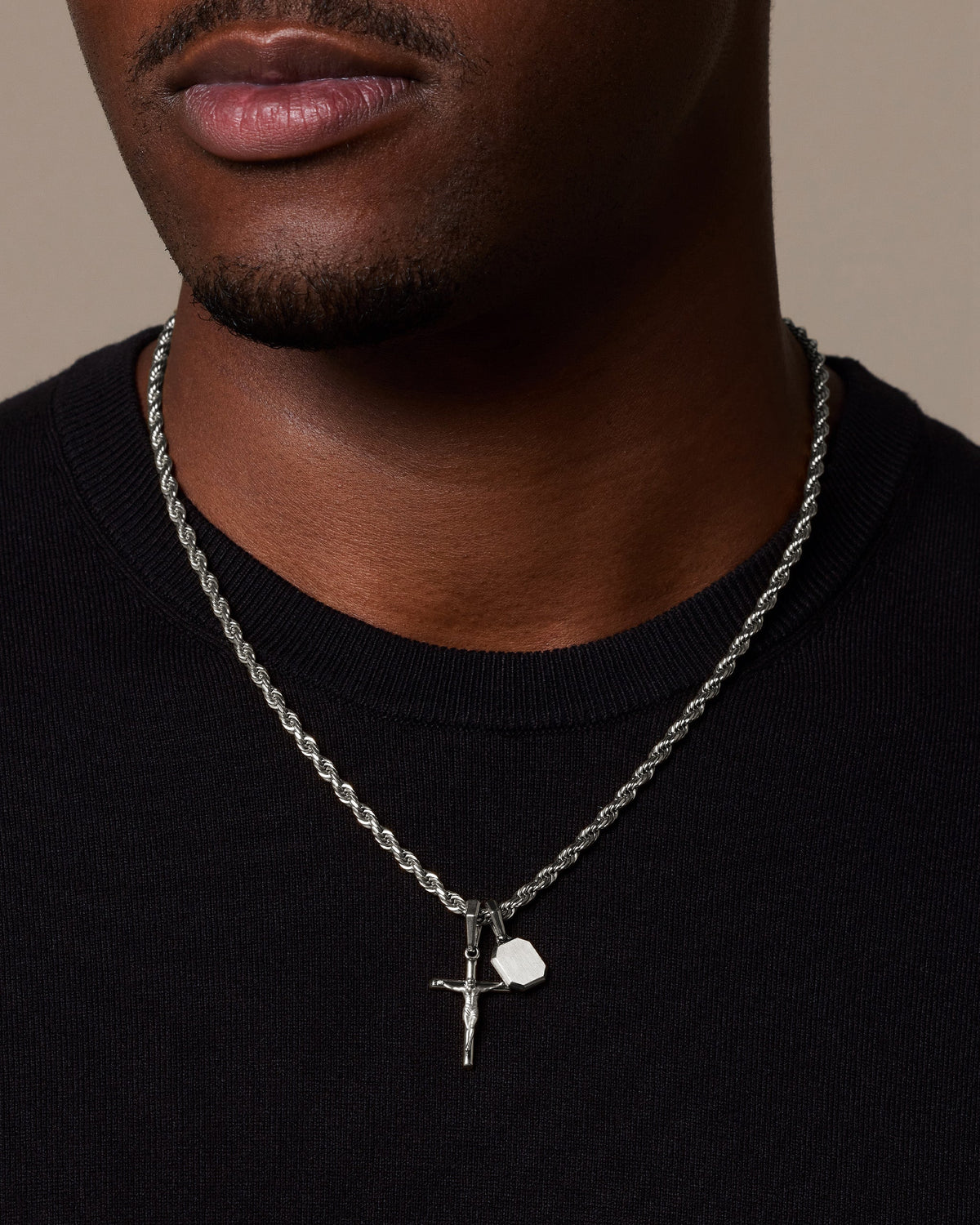 Crucifix Pendant Stack