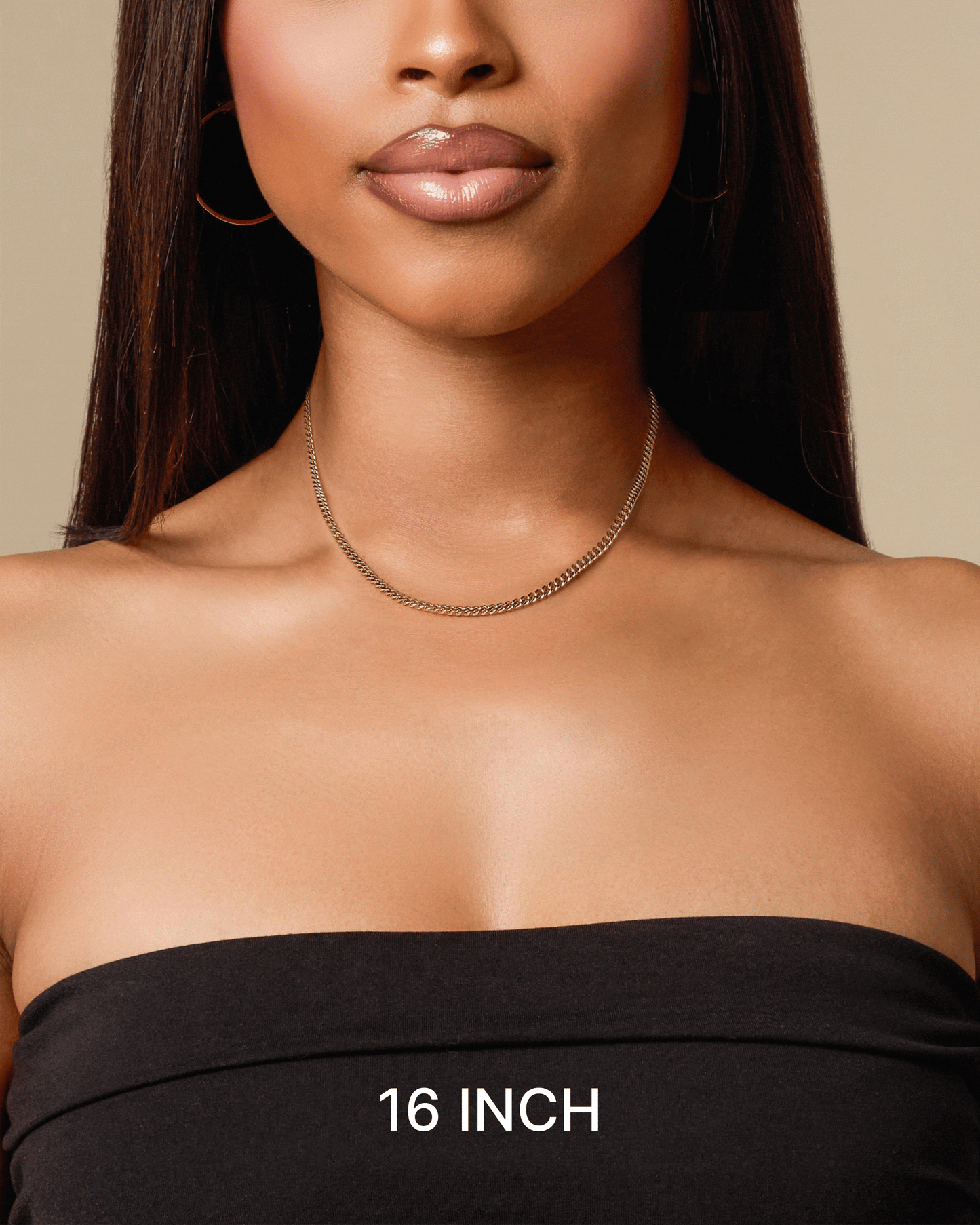 Women's Cuban Link Chain 3mm