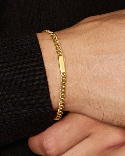 JX1 Chronograph Watch + Cuban Link Bracelet 5mm