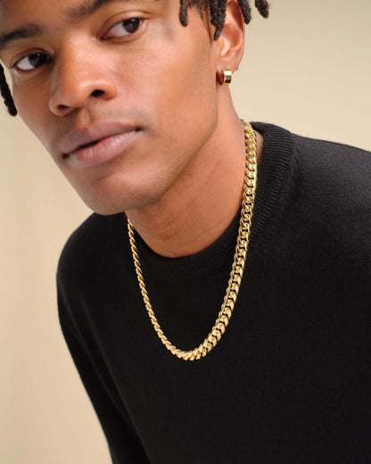 JX1 Automatic Watch + Cuban Link Chain 10mm