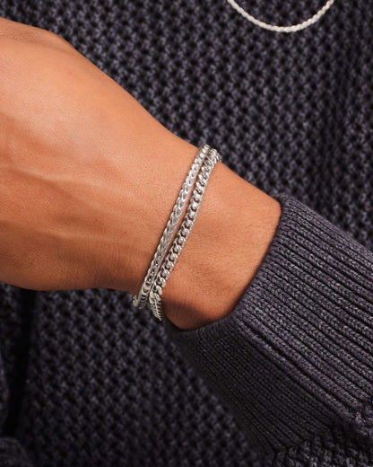 Cuban + Franco Bracelet Stack