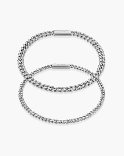 Women's Cuban Link Bracelet Stack