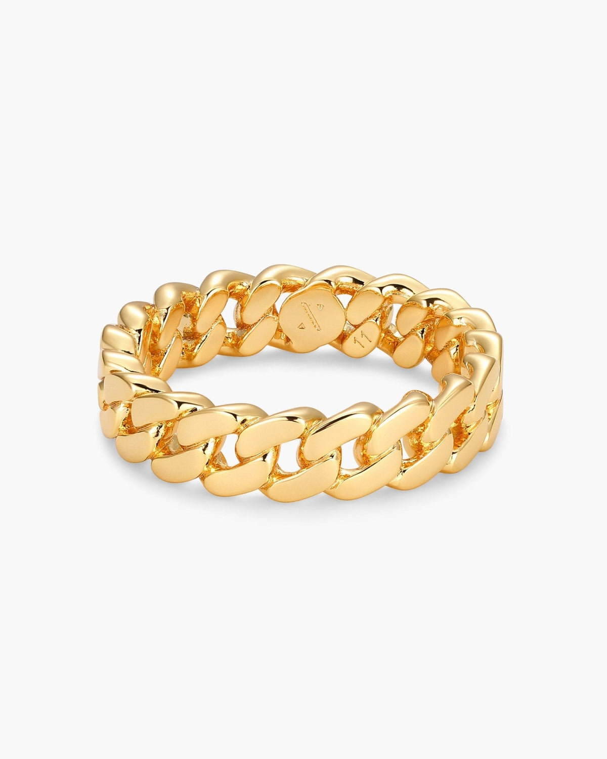 Women's Cuban Link Ring Gold