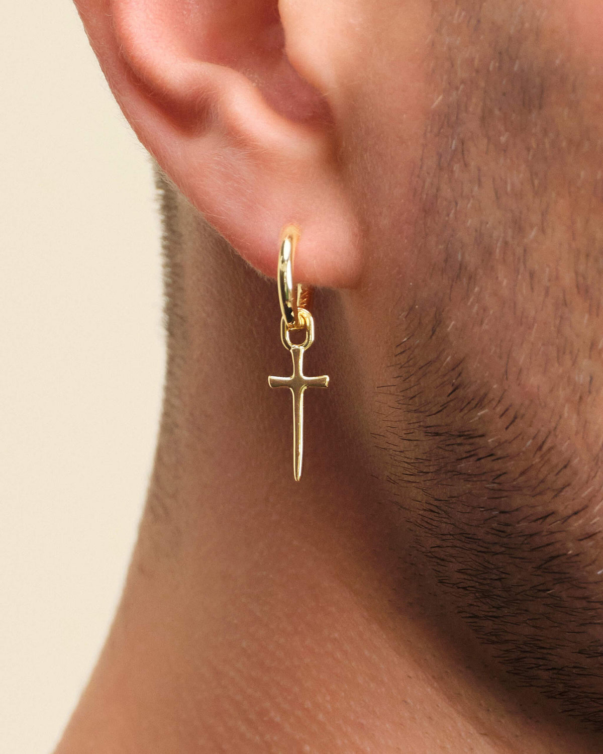Dagger Cross Earring