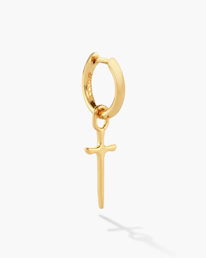 Dagger Cross Earring