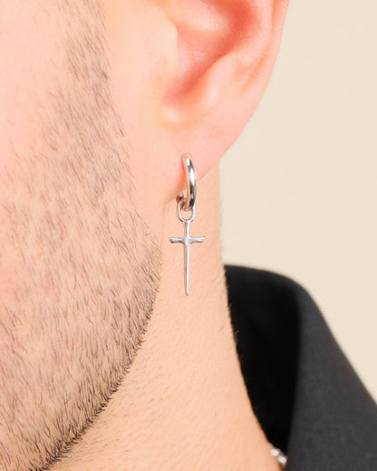 Dagger Cross Earring