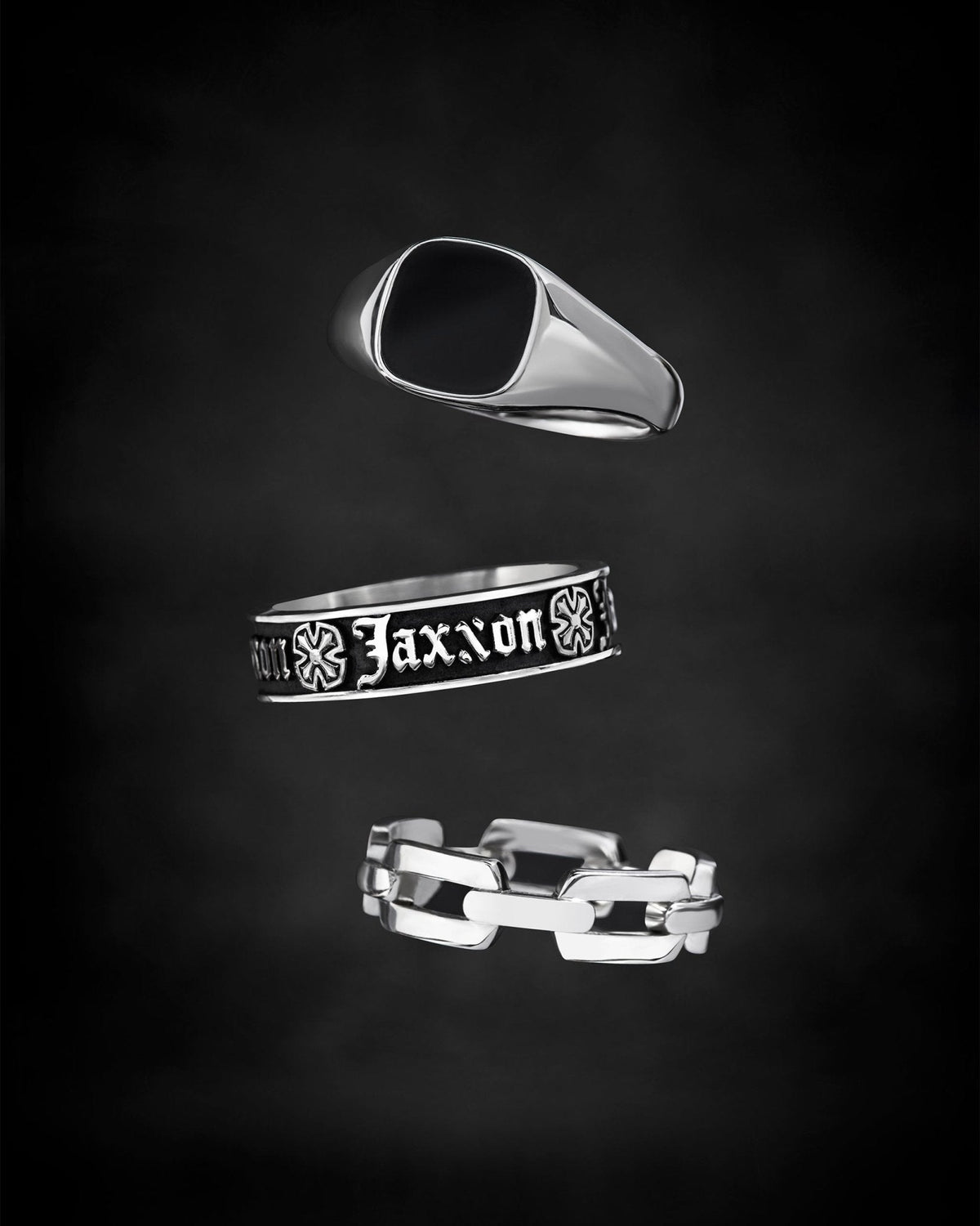 Square Signet Ring Silver