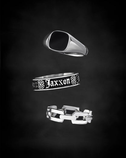 Square Signet Ring Silver