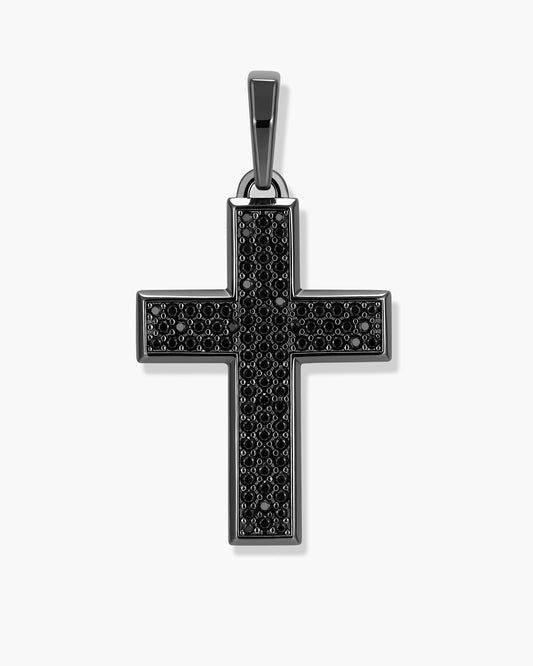 Iced Out Mosaic Cross Pendant