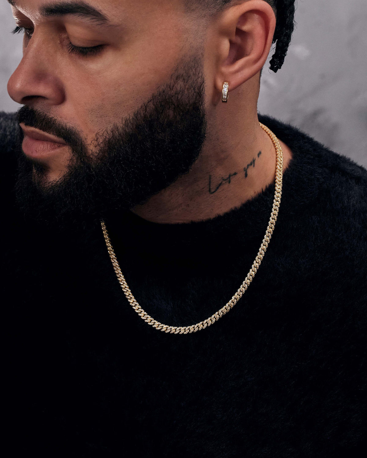 Iced Out Cuban Link Chain 5mm