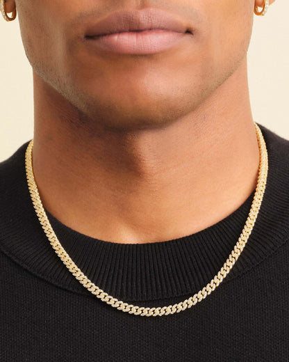 Iced Out Cuban Link Chain 5mm