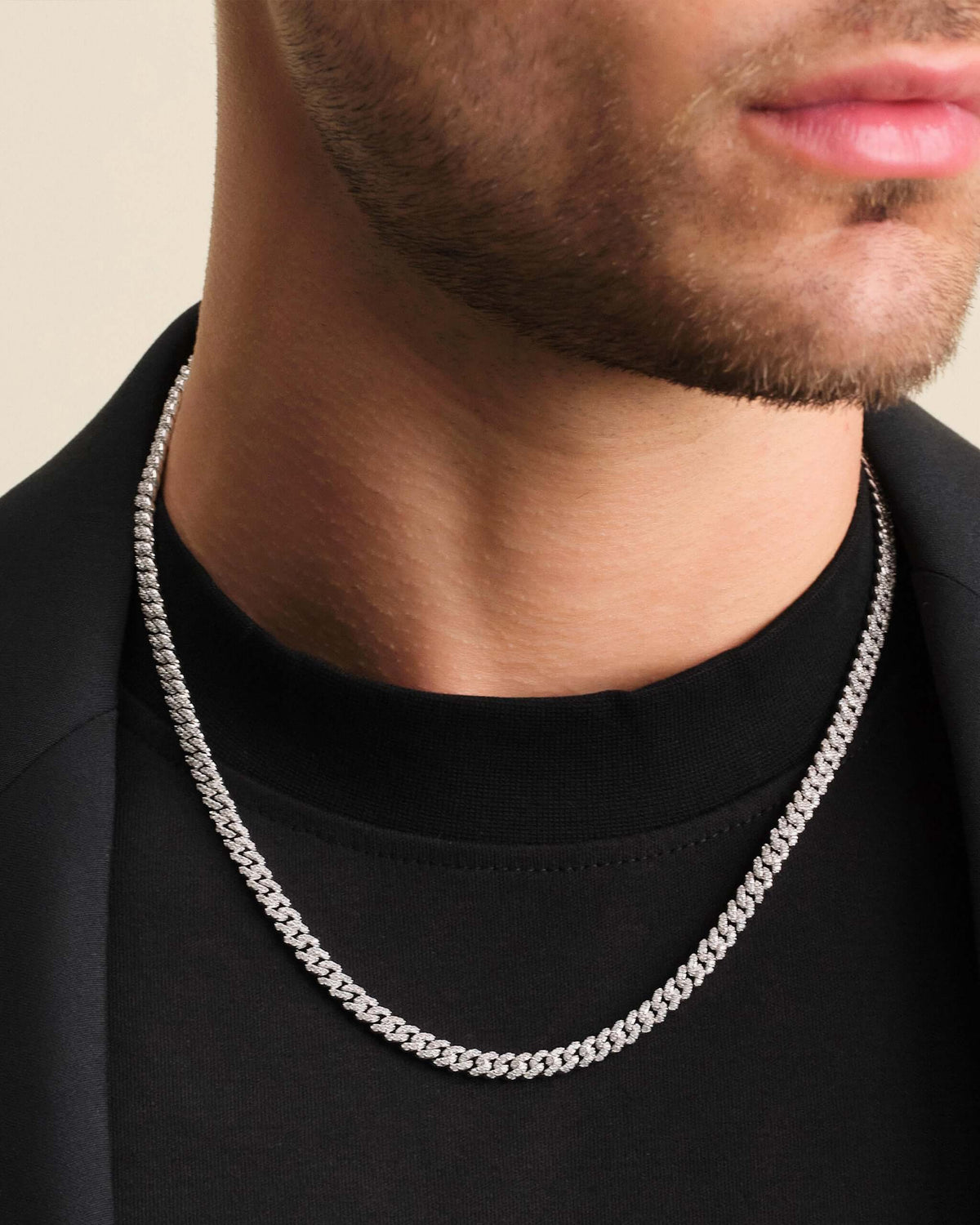 Iced Out Cuban Link Chain 5mm