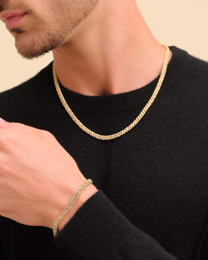 Iced Out Cuban Set 5mm