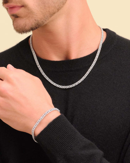 Iced Out Cuban Set 5mm