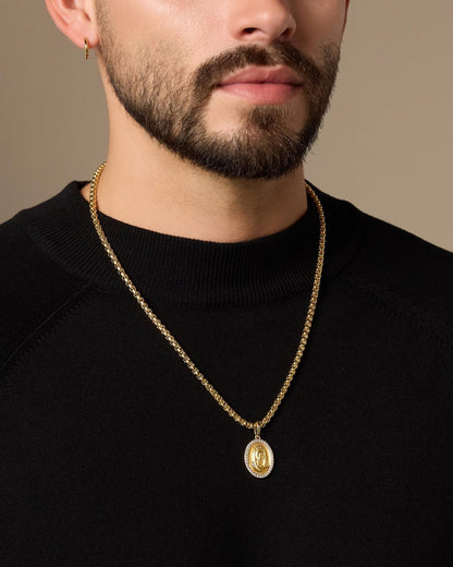 Studded St. Mary Pendant