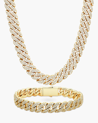 Iced Out Cuban Set 10mm