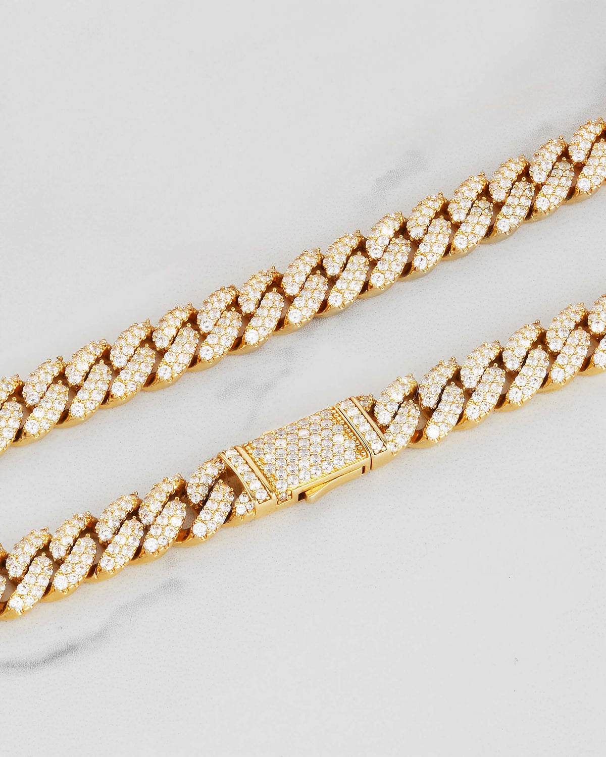 Women's Iced Out Cuban Link Chain 10mm
