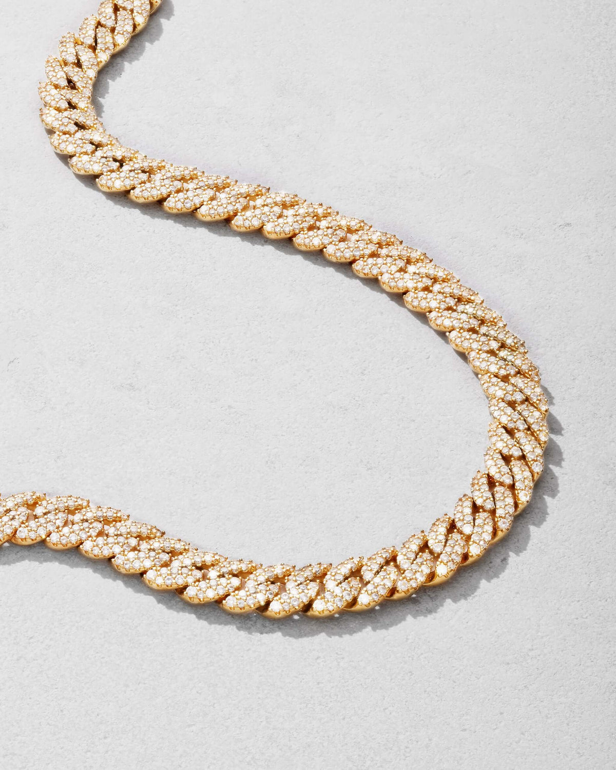Women's Iced Out Cuban Link Chain 10mm