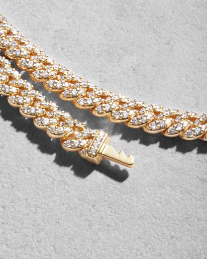 Women's Iced Out Cuban Link Chain 5mm
