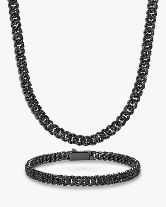 Iced Out Cuban Set 5mm
