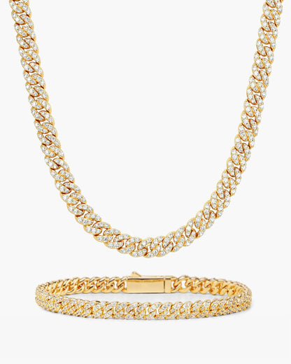 Iced Out Cuban Set 5mm