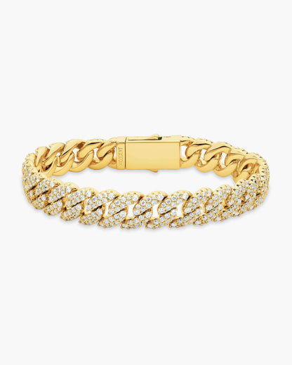 Iced Out Cuban Link Bracelet 10mm