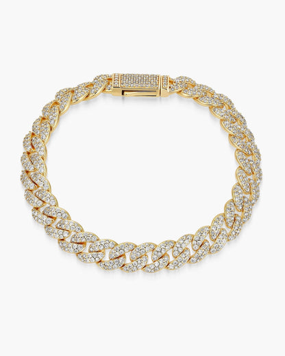 Iced Out Cuban Link Bracelet 8mm