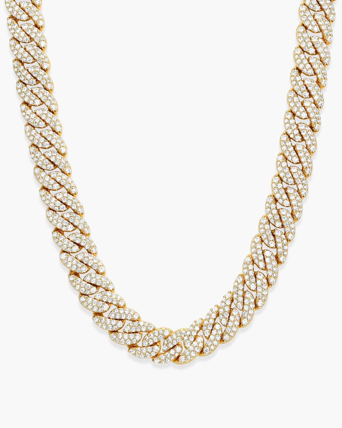 Women's Iced Out Cuban Link Chain 10mm