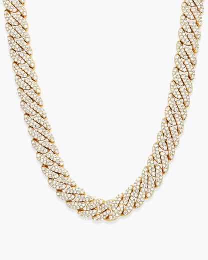 Women's Iced Out Cuban Link Chain 10mm