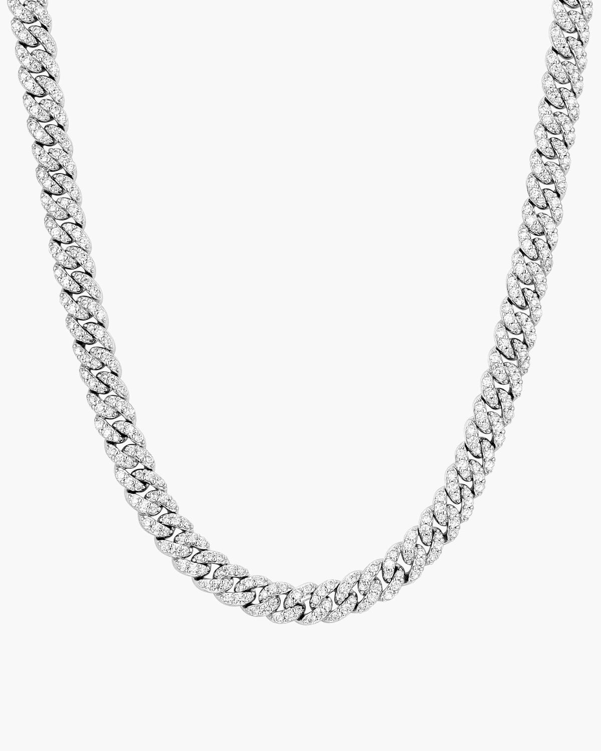 Women's Iced Out Cuban Link Chain 5mm